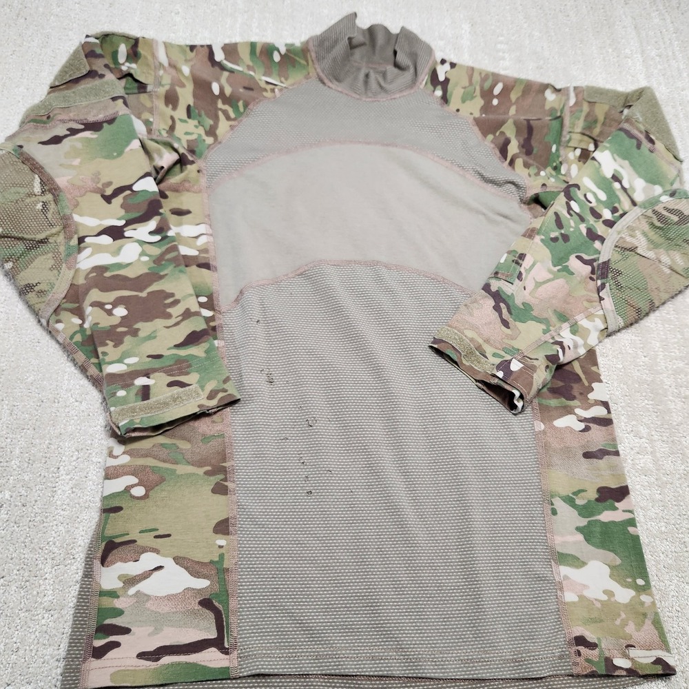 US Army Multi Cam Combat Shirt Men Medium Sekri Camouflage Military FR‎ Utility